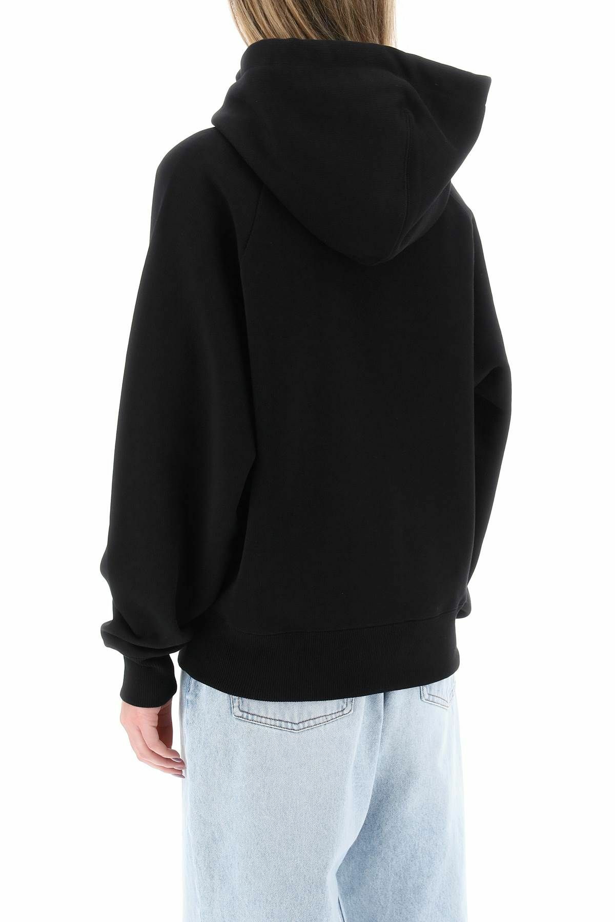 AMI ALEXANDRE MATIUSSI organic cotton hoodie with hood Grey