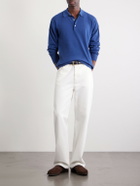 Beams Plus - Cotton-Blend Piqué Polo Shirt - Blue