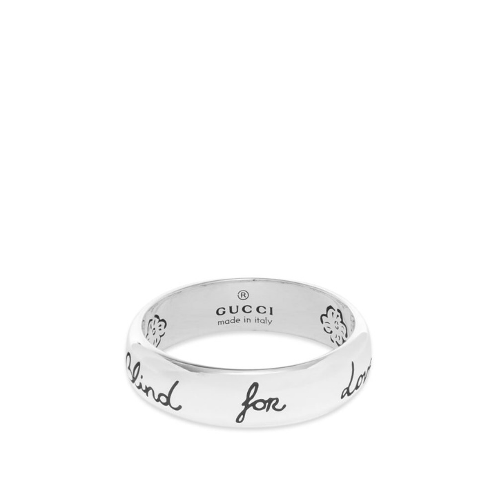 Photo: Gucci Women's Jewellery Blind For Love Ring S in Silver