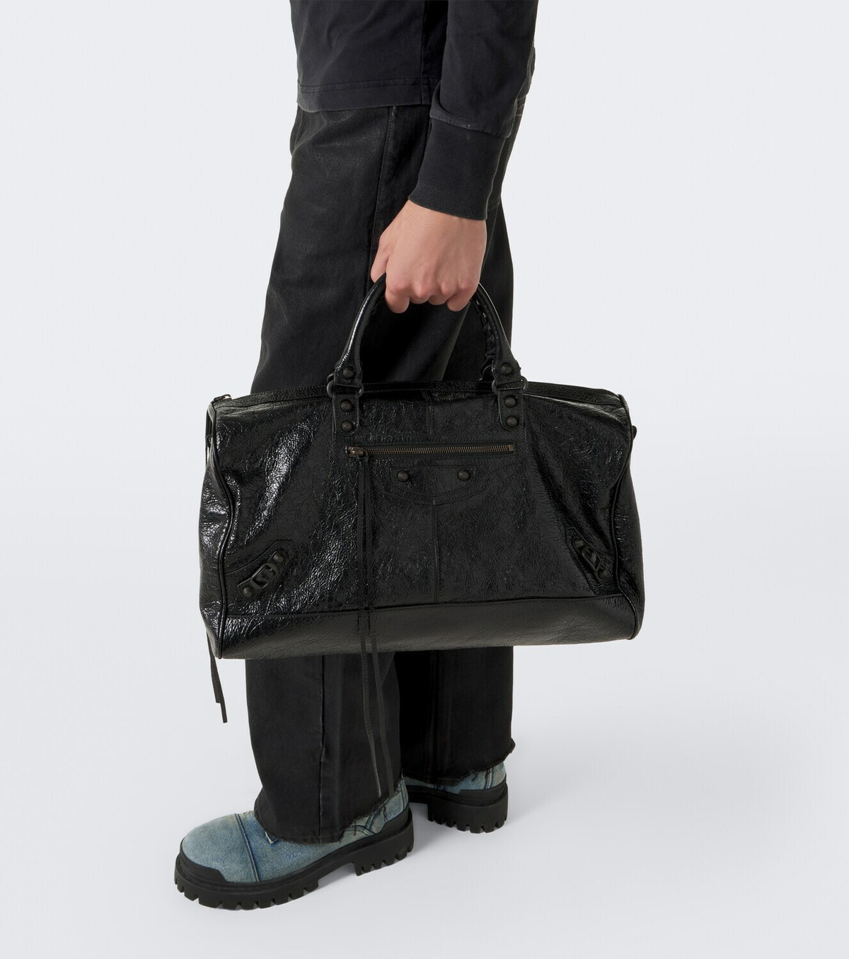 Balenciaga Le City leather tote bag