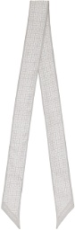 Givenchy Gray 4G Bandeau Silk Scarf