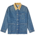 A.P.C. Men's x JW Anderson Marin Denim Chore Jacket in Indigo