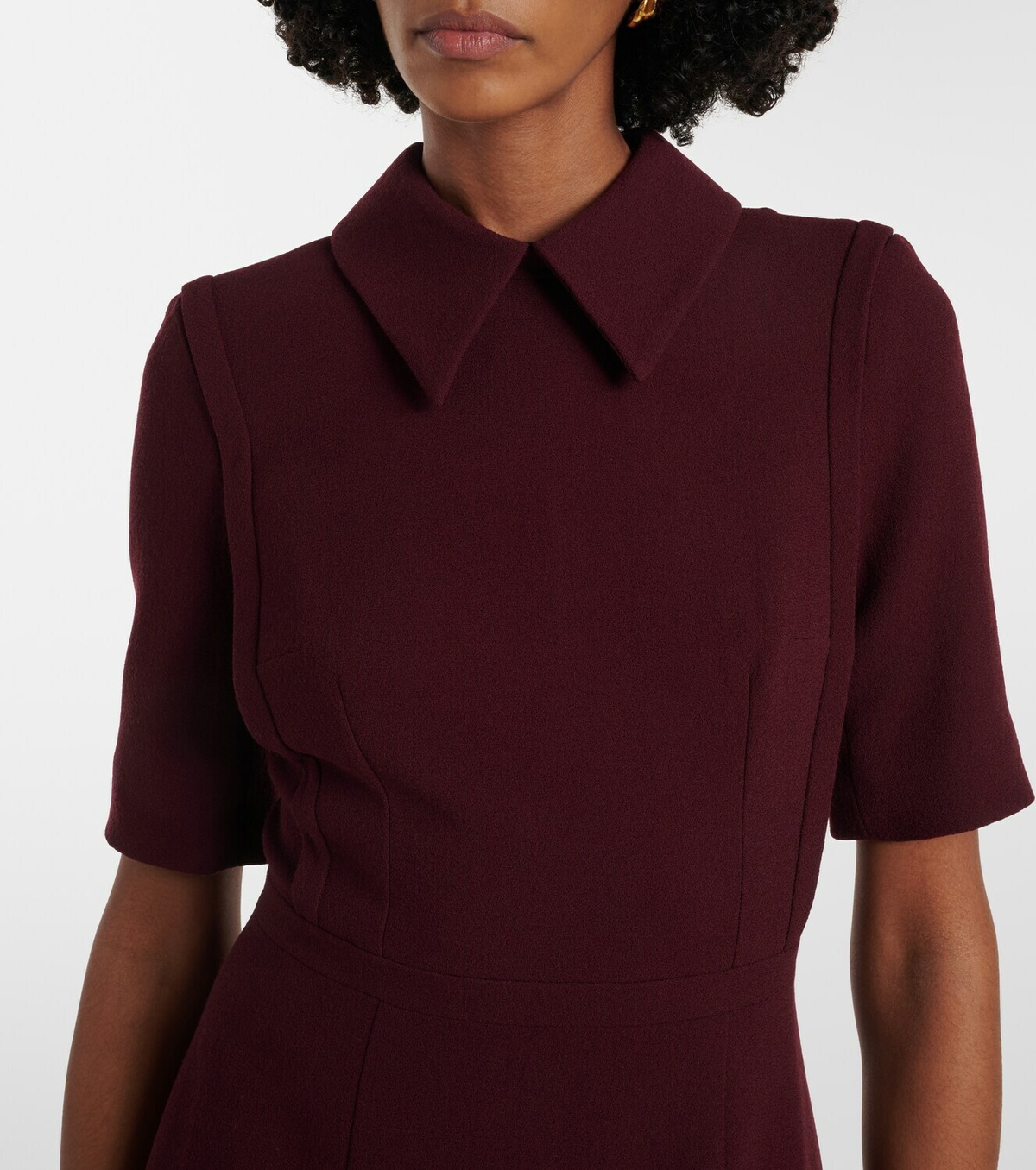Emilia Wickstead Valletta wool crêpe midi dress