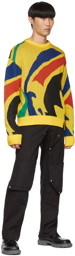 SPENCER BADU Yellow Kente Sweater