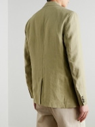 Orlebar Brown - Garret Unstructured Linen Suit Jacket - Green