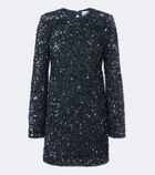 Alémais Ellie sequined open-back minidress