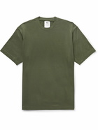 Y-3 - Logo-Appliquéd Stretch-Cotton Jersey T-Shirt - Green