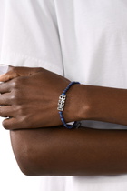 Diesel Blue Agate Beaded Bracelet - Bracelets - Unisex - Blue