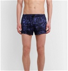 Versace - Short-Length Jacquard Swim Shorts - Blue