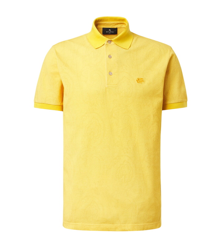 Photo: Etro Paisley cotton piqué polo shirt