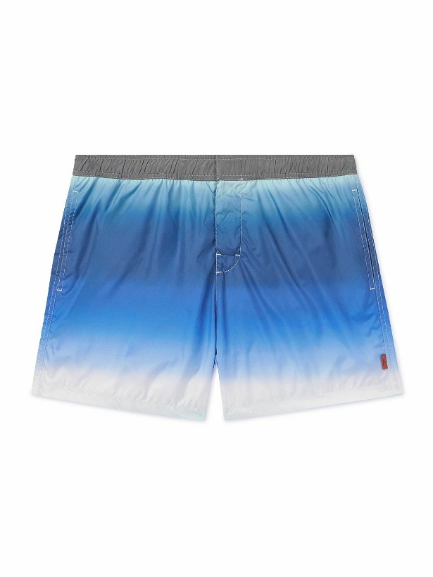 Photo: Missoni - Straight-Leg Mid-Length Printed Swim Shorts - Blue