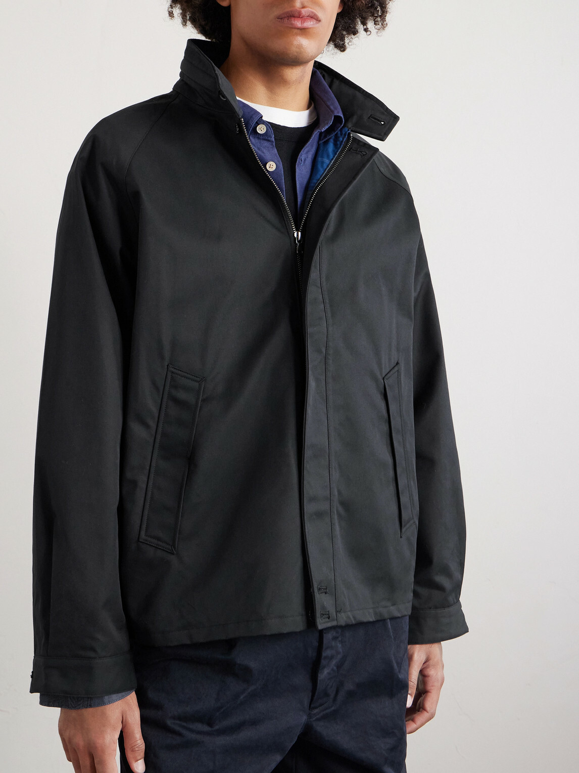 A Kind Of Guise - Nanamica GORE-TEX Cotton-Twill Jacket - Black