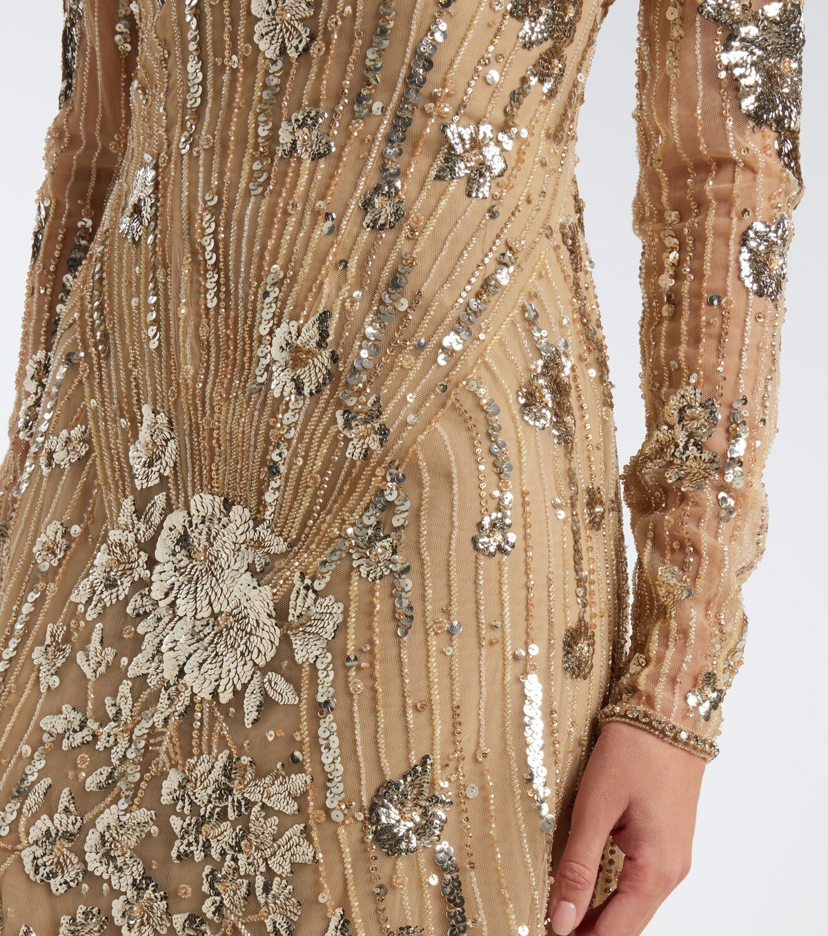 Georges Hobeika Embellished tulle gown