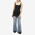 Courreges Women's Courrèges Twill Suspenders Trapeze Dress in Black