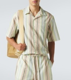 Commas Striped linen shirt