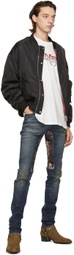 Stolen Girlfriends Club Reversible Black Stolen Bomber Jacket