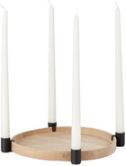 Applicata Black & Oak Luna Maxi Candle Holder