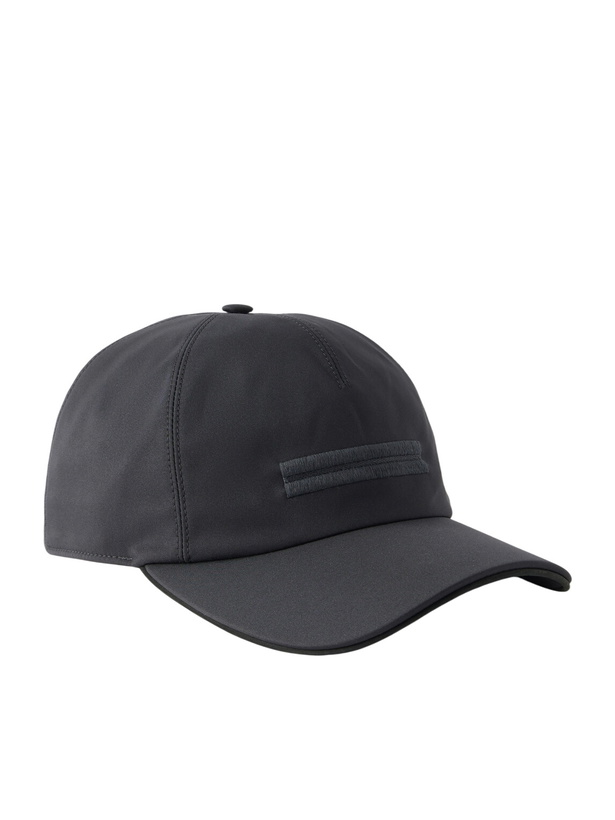 Photo: Zegna - Motorin Logo-Embellished Shell Cap - Black