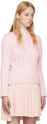 Thom Browne Pink Cotton Sweater