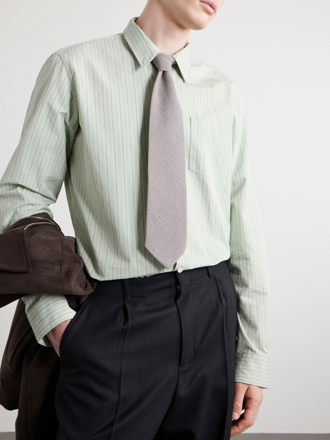 Oliver Spencer - 8cm -Knitted Cotton-Blend Tie