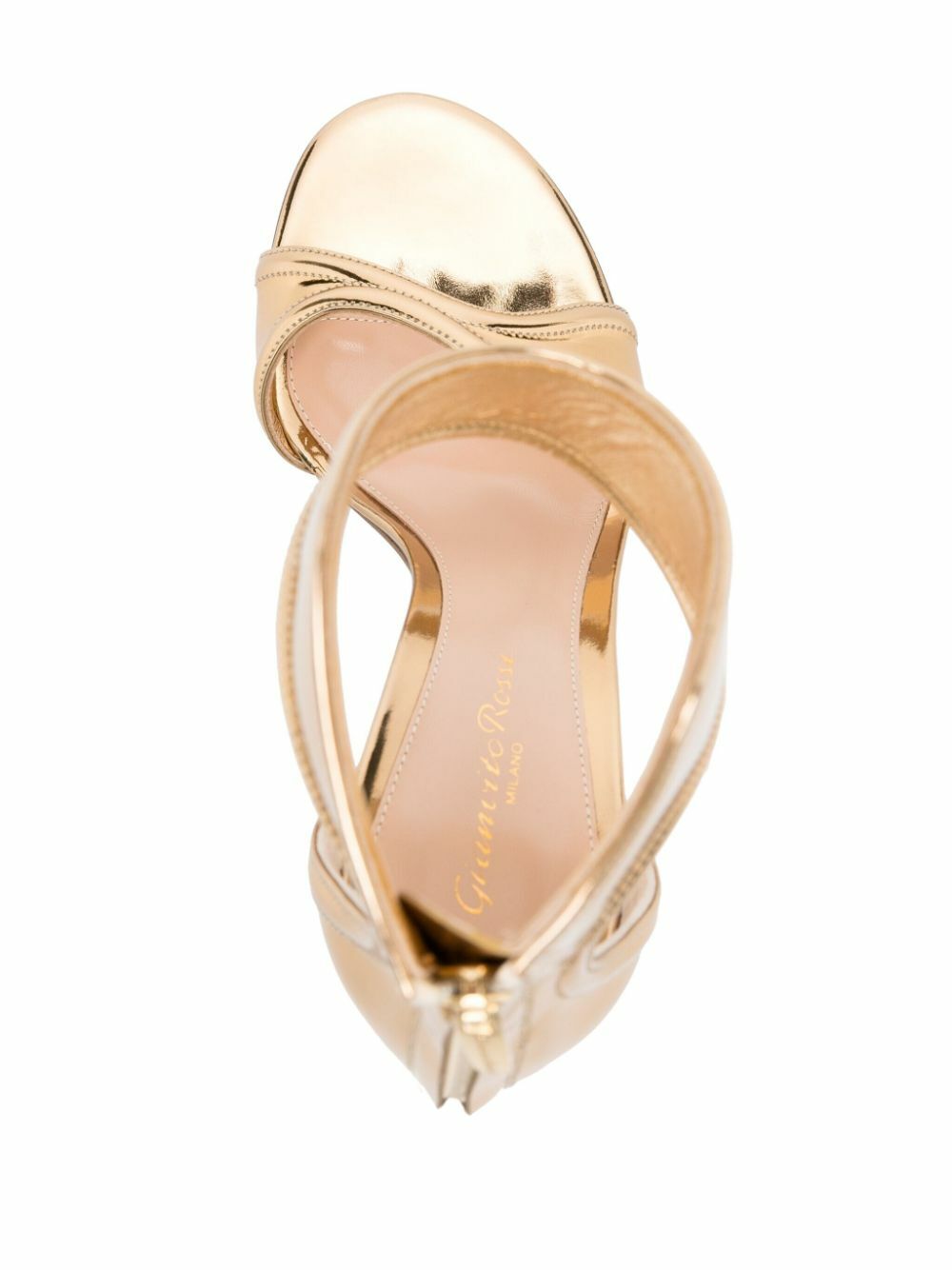 Gianvito Rossi Gold Lucrezia 105 Leather Sandals