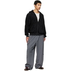 Y-3 Gray Chito Edition Graphic Wide Wool Trousers