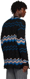VITELLI Black Paneled Sweater