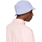 Polo Ralph Lauren Blue and White Striped Seersucker Bucket Hat
