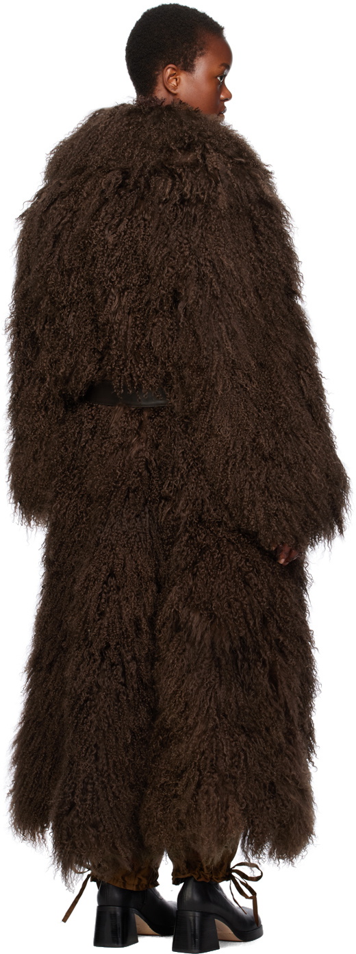 Cawley Brown Ivy Fur Coat