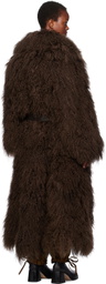 Cawley Brown Ivy Fur Coat