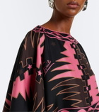 Pucci Iride caped silk twill gown