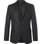 Officine Generale - Grey Slim-Fit Pinstriped Wool-Flannel Blazer - Men - Charcoal