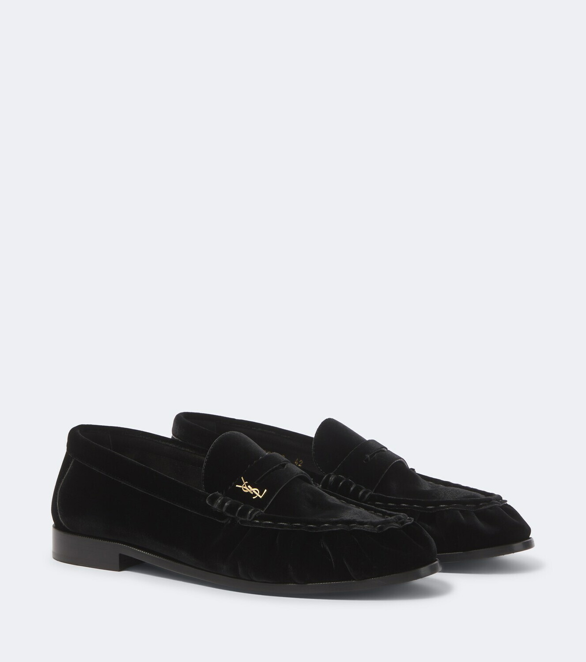 Saint Laurent Le Loafer velvet penny loafers