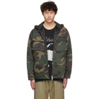 Rhude Multicolor Camo Quilted Cargo Jacket