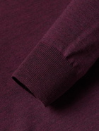 Canali - Slim-Fit Merino Wool Sweater - Burgundy