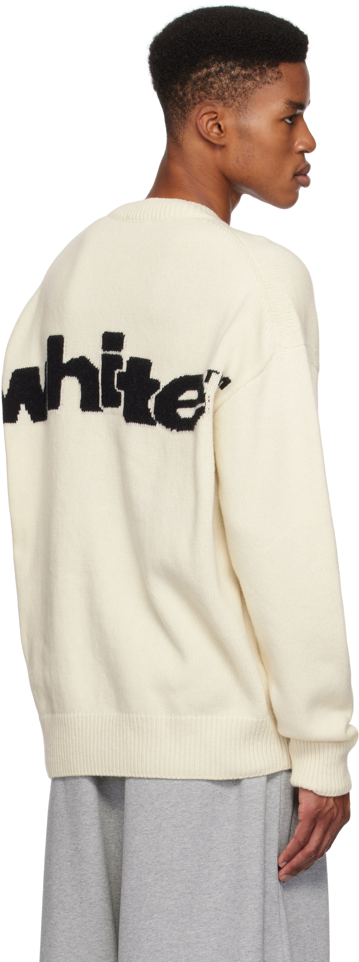 【送料&関税込】Off-white Sweater With Logo Off-White Off-White Shared Logo Sweater Off-White