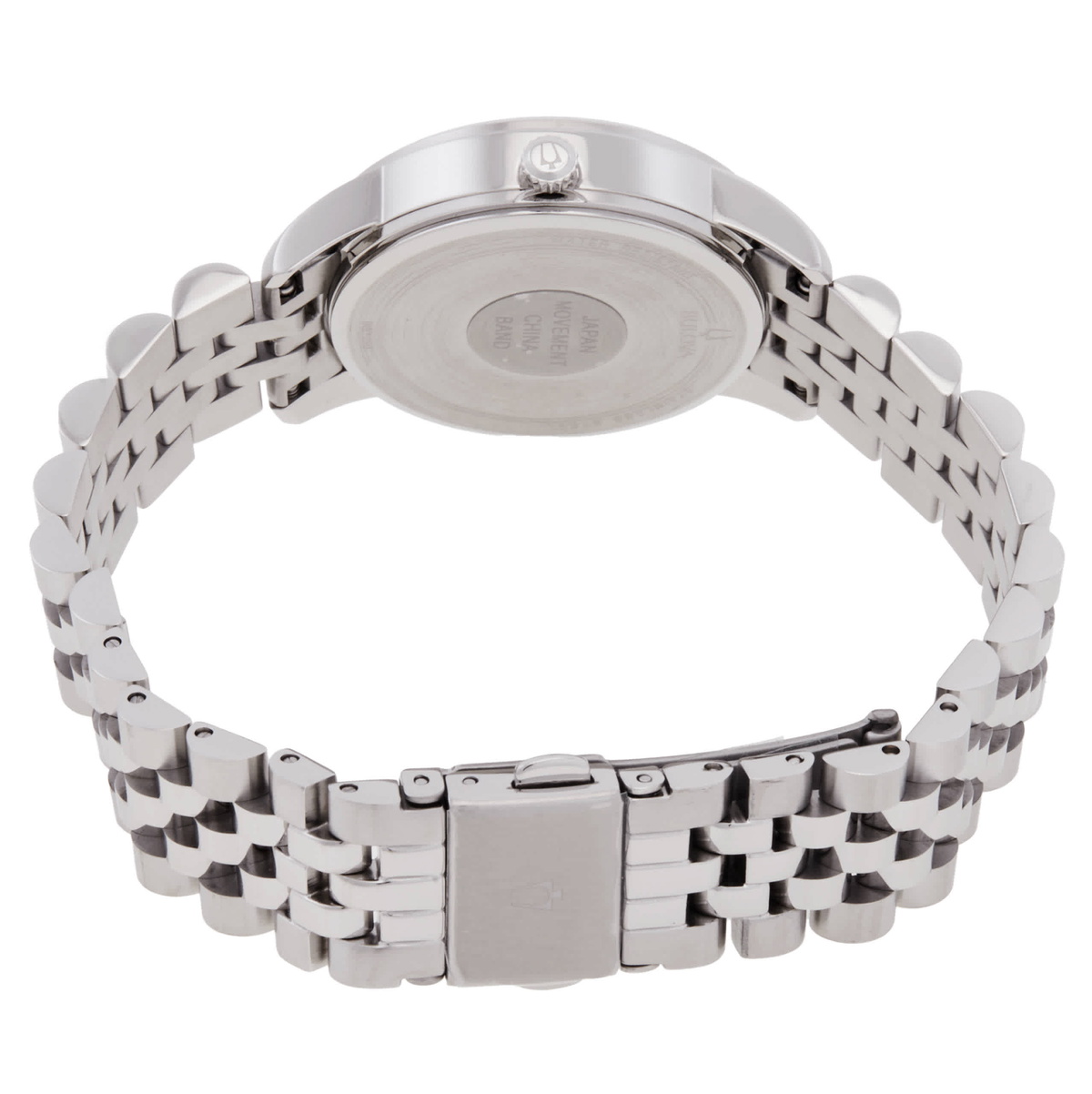 Bulova Diamonds Quartz Light Blue Dial Ladies Watch 96P259