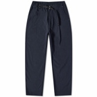 And Wander Men's Chino Tuck Tapered Pants in Navy