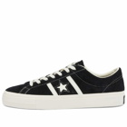 Converse One Star Academy Pro Suede Sneakers in Black/Egret