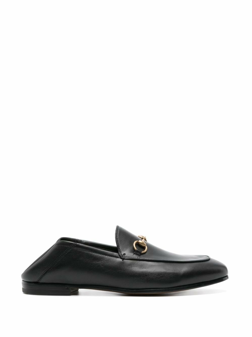Gucci Black Calf Leather Bos Taurus Slip-On Loafers main image 0