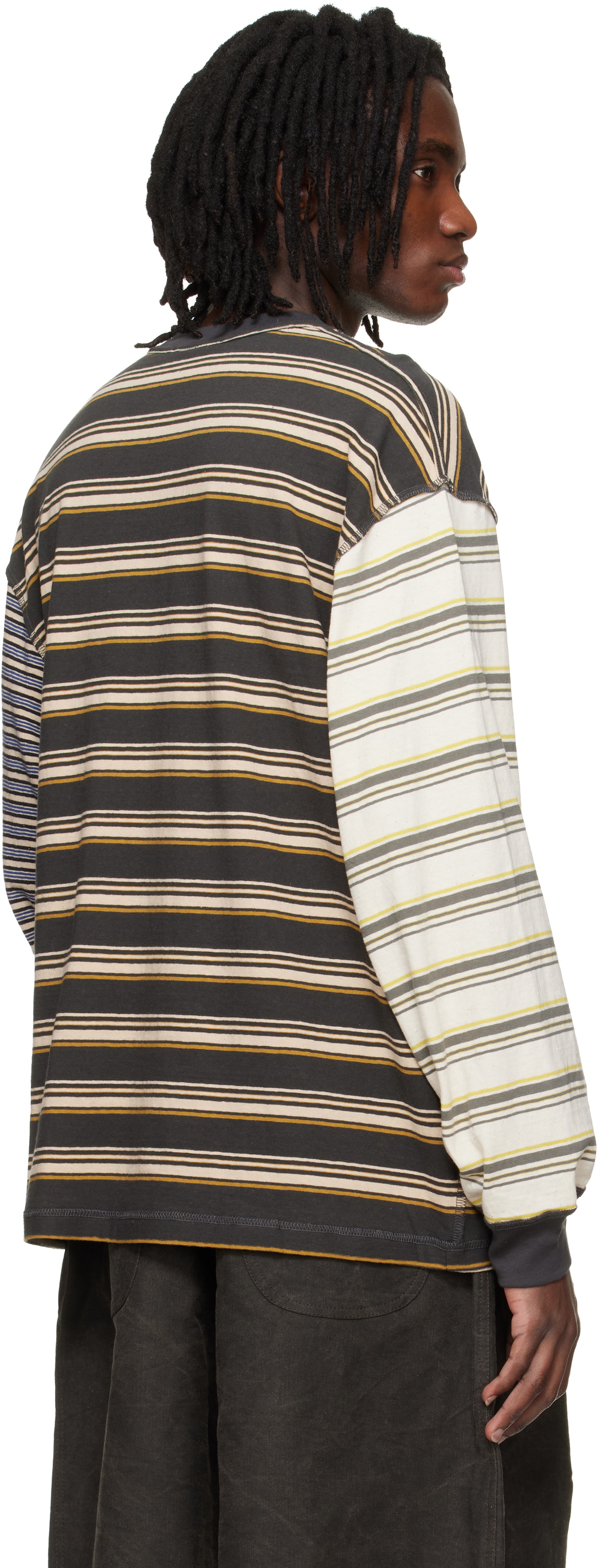 Song for the Mute Multicolor Oversized Crew Neck Pullover T-shirt