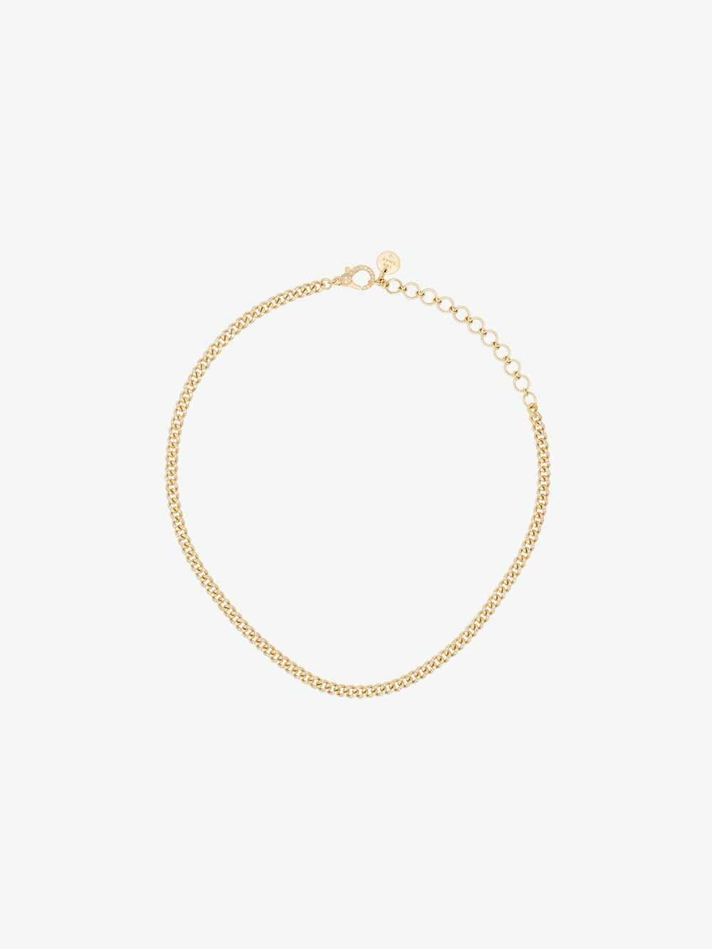 SHAY 18K Yellow Gold Baby Link Pavé Diamond Choker