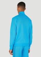 Knitted Zip Sweatshirt in Blue