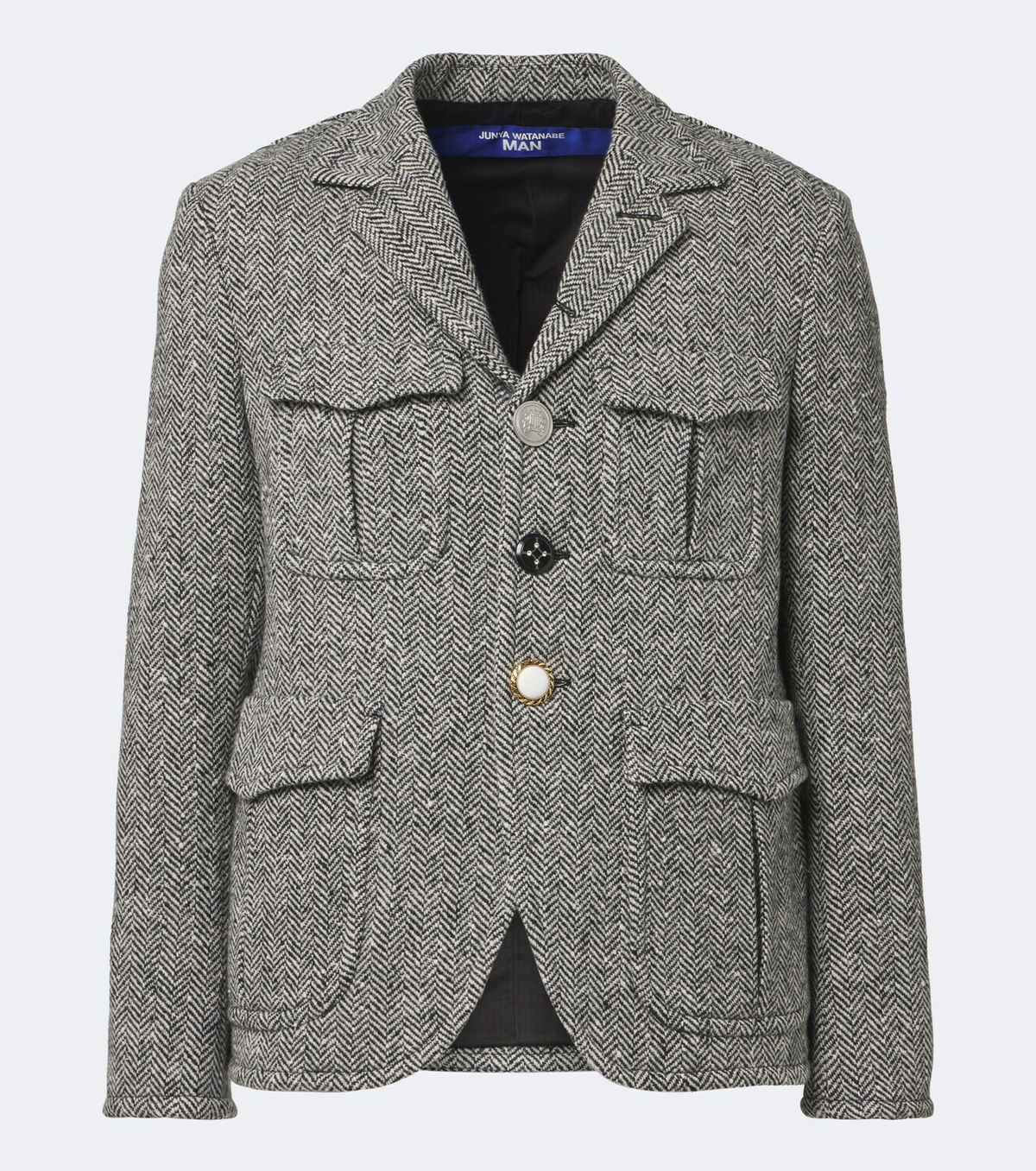 Junya Watanabe Herringbone wool-blend blazer