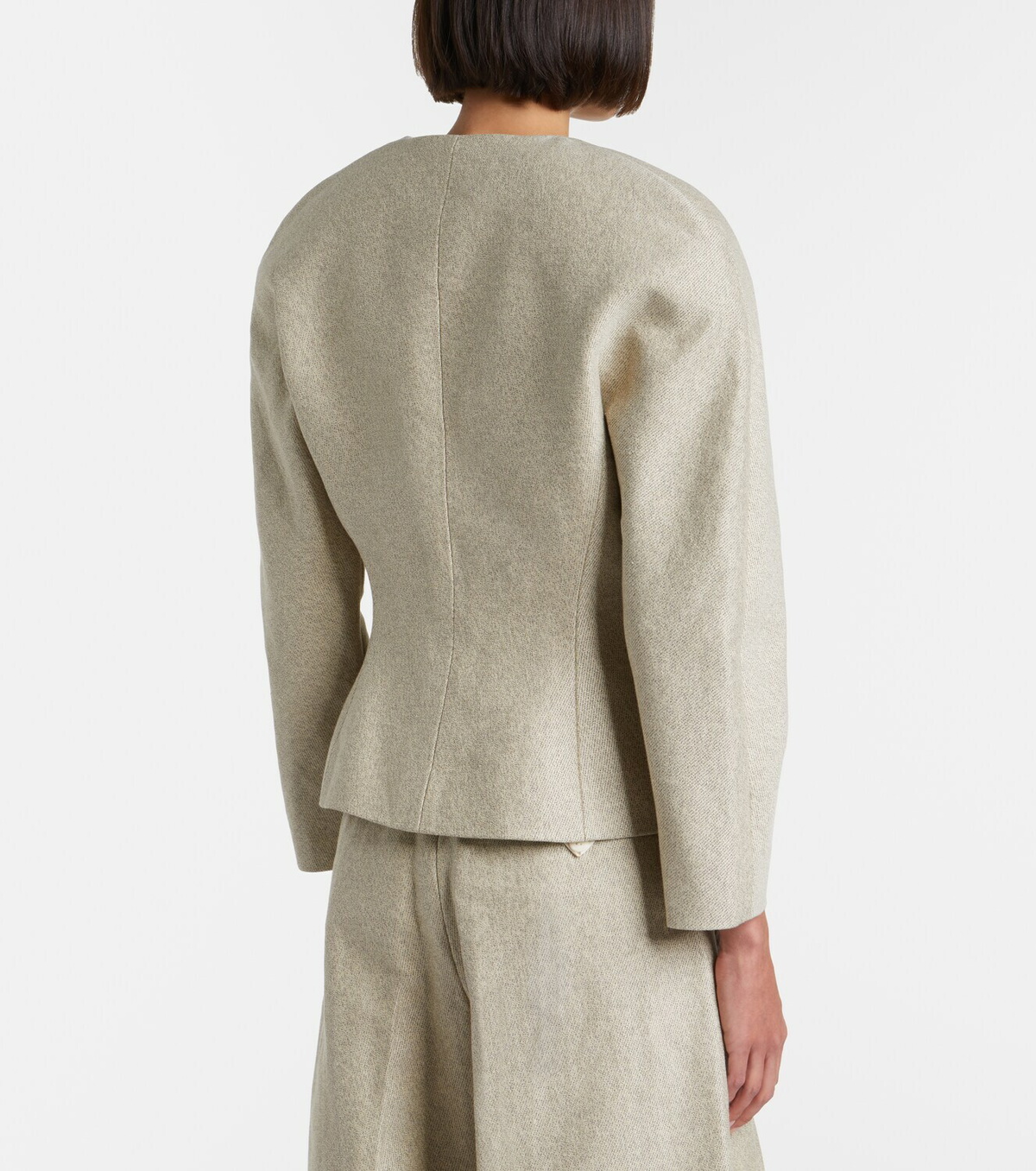 Jacquemus Ovalo cotton and linen jacket