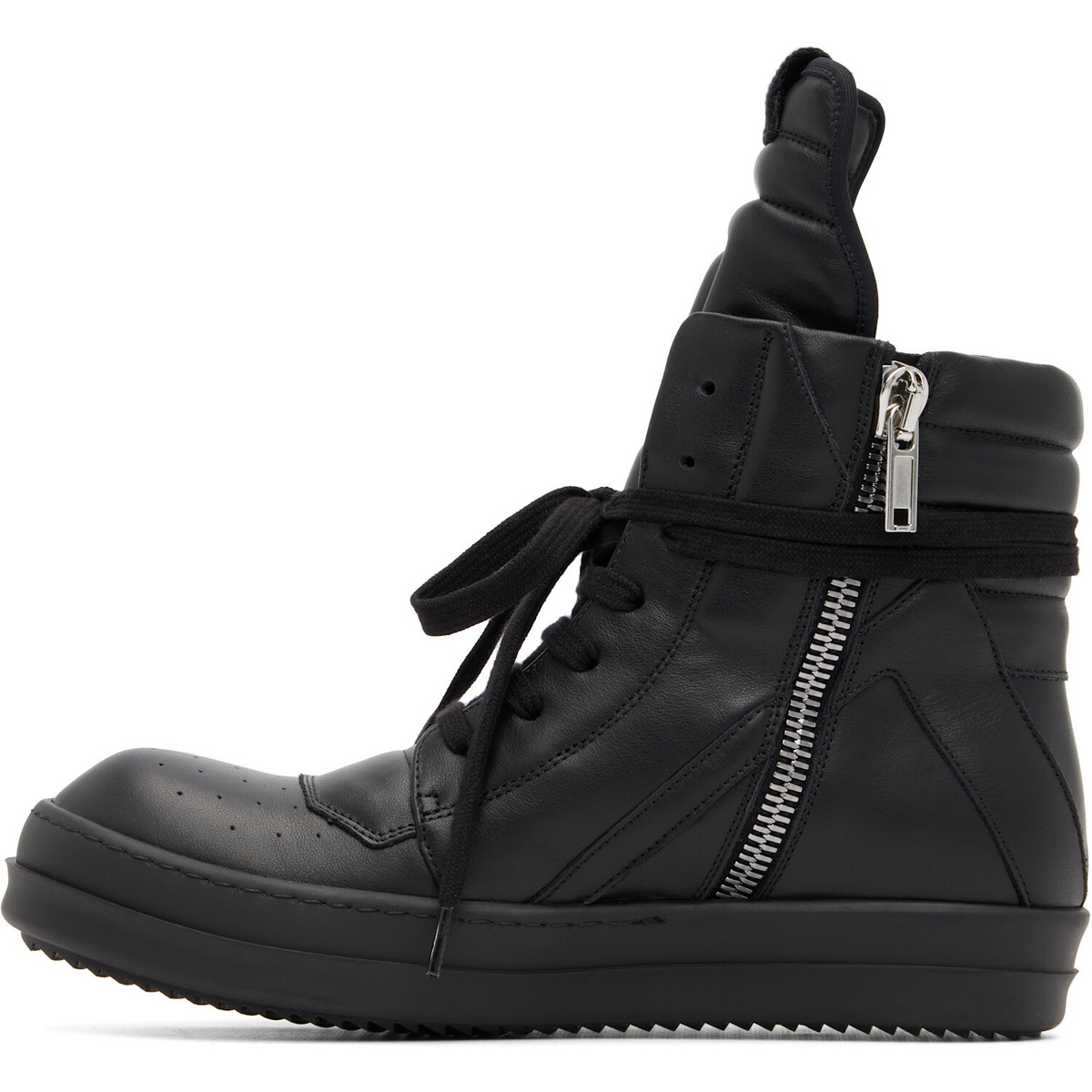 Rick Owens Black Tower Geobasket Sneakers