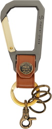 master-piece Tan Carabiner Keychain