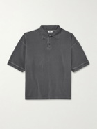 AGOLDE - Curren Cotton-Jersey Polo Shirt - Gray
