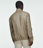 Loro Piana - Linen bomber jacket