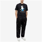 Pop Trading Company Men's x Miffy Shoes T-Shirt in Black
